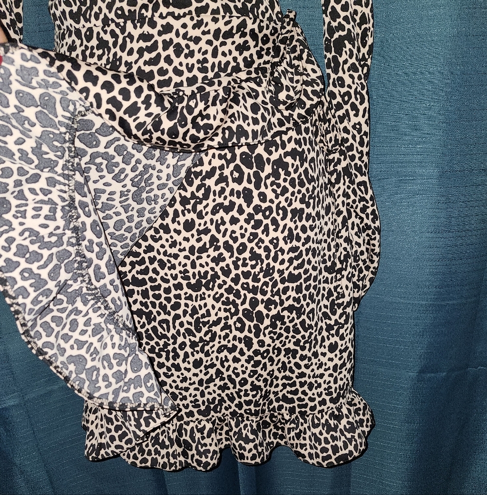 ASOS | Animal Print Long Sleeve Dress - Picture 4 of 5